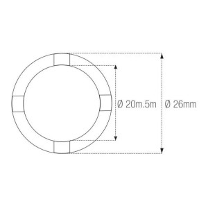 Vaso almenado cilíndrica con muescas MOTION PRO Honda