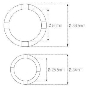 Vaso almenado cilíndrica con muescas MOTION PRO Suzuki