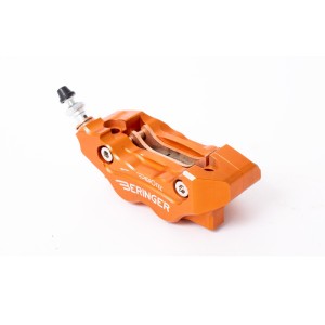 BERINGER Aerotec® MX Left Radial Brake Caliper 4 Pistons Orange