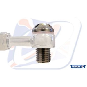 Tornillo alomado 3/8¨ Venhill cromado