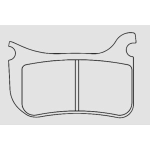 Juego de 2 pastillas de freno 1200 R8 (KIT1200R8)