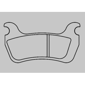 Juego de 2 pastillas de freno 1158 R2 (KIT1158R2)