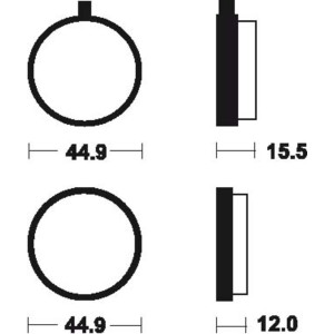 Pastillas de freno Tecnium MA5 Orgánicas