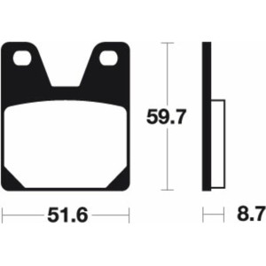 Pastillas de freno Tecnium MA233 Orgánicas