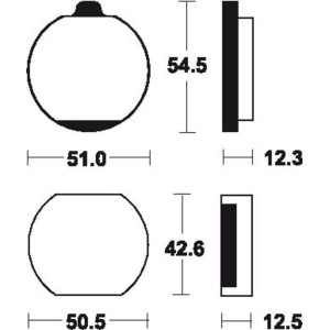 Pastillas de freno Tecnium MA10 Orgánicas