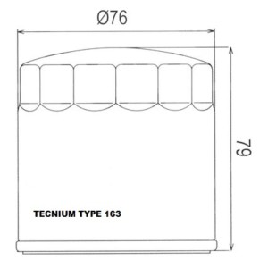 Filtro de aceite TECNIUM - 798800