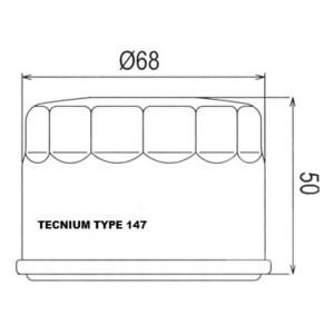 Filtro de aceite TECNIUM - 794803