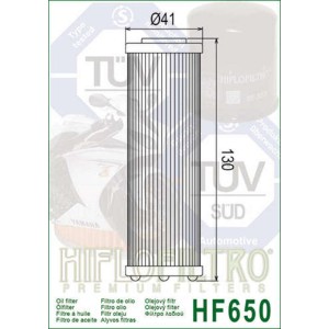 Filtro de aceite HIFLOFILTRO - HF650