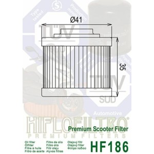 Filtro de aceite HIFLOFILTRO - HF186