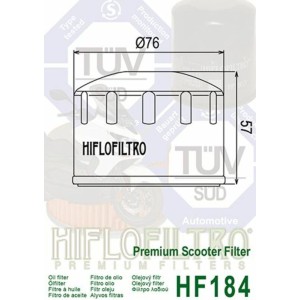 Filtro de aceite HIFLOFILTRO - HF184