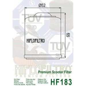 Filtro de aceite HIFLOFILTRO - HF183