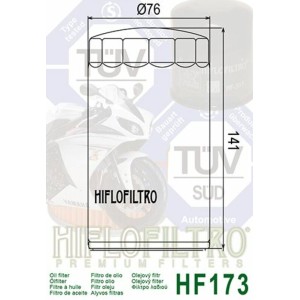 Filtro de aceite HIFLOFILTRO cromo - HF173C
