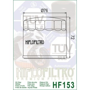 Filtro de aceite HIFLOFILTRO Racing - HF153RC