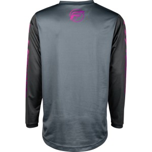 Camiseta infantil FLY RACING F-16 - Gris / Antracita / Rosa