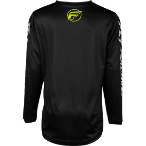 Camiseta infantil FLY RACING F-16 - Negro / Verde Neón / Gris Claro