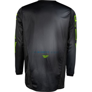 Camiseta infantil FLY RACING Kinetic Prodigy - Antracita / Verde Ne...
