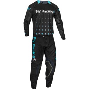 Pantalón FLY RACING Evolution DST S.E. Strobe - Negro / Electric Blue