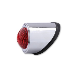 HIGHSIDER smart LED taillight OLD SCHOOL TYP1, chrome, red glass, E...