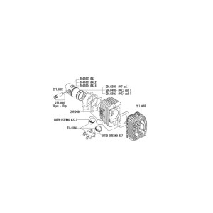 Kit de cilindro completo POLINI hierro Ø47mm (bulón Ø12mm)