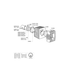 Kit de cilindro completo POLINI Racing hierro Ø43mm (bulón Ø10mm)
