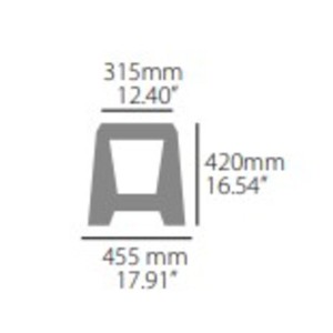 Caballete off road POLISPORT 420mm