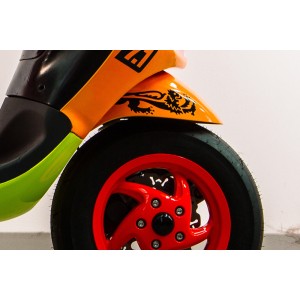 Adhesivo MALOSSI León lado derecho 23cm - Negro