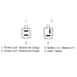 Regulador de corriente DZE 2485 Yamaha XT600