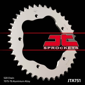Corona JT SPROCKETS acero estándar 751 - Paso 520 - Requiere portac...