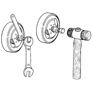 Extractor con rosca externa derecha para volante magnético ø26x1 BU...