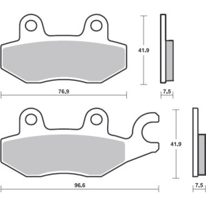 Pastillas de freno BREMBO carretera sinterizadas - 07KA31SA