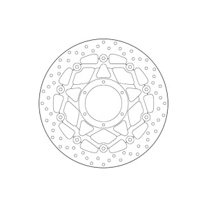 Disco de freno BREMBO Serie Oro redondo flotante