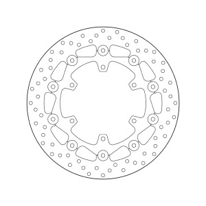 Disco de freno BREMBO Serie Oro redondo flotante
