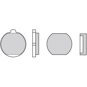 Pastillas de freno orgánicas Brembo 07KA0122