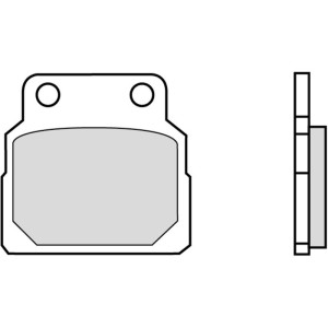 Pastillas de freno orgánicas Brembo 07HO2408