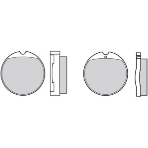 Pastillas de freno orgánicas Brembo 07HO0130