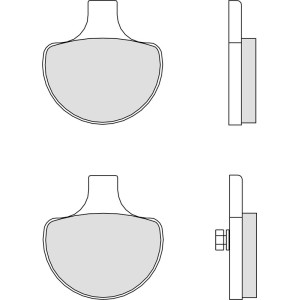 Pastillas de freno orgánicas Brembo 07HD0614