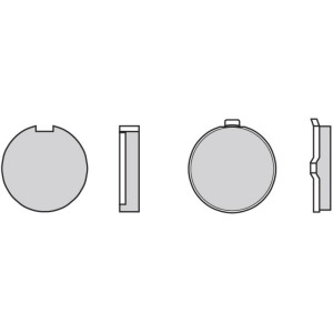 Pastillas de freno orgánicas Brembo 07GR6319