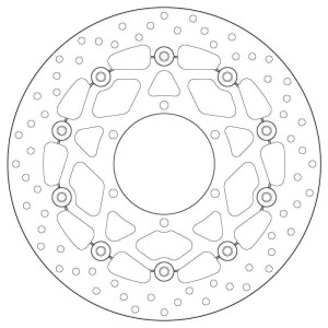 Disco de freno BREMBO Serie Oro redondo flotante