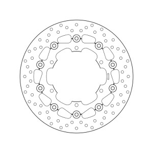 Disco de freno BREMBO Serie Oro redondo flotante