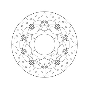 Disco de freno BREMBO Serie Oro redondo flotante