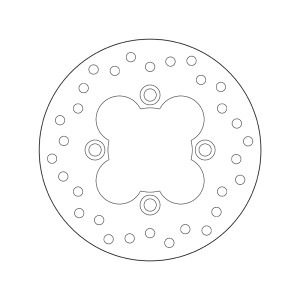 Disco de freno BREMBO Serie Oro redondo fijo
