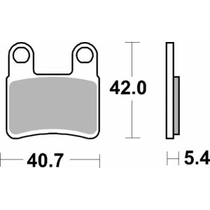 Pastillas de freno Tecnium Orgánicas MA421
