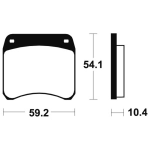 Pastillas de freno Tecnium MA23 Orgánicas
