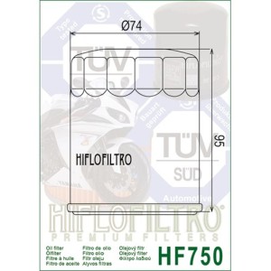 Filtro de aceite HIFLOFILTRO - HF750