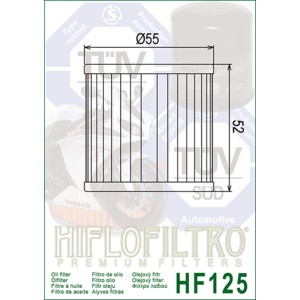 Filtro de aceite HIFLOFILTRO - HF125