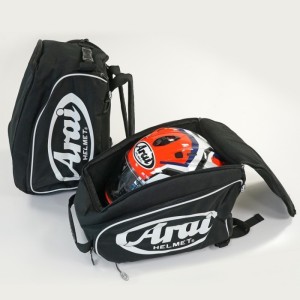 Mochila textil para cascos ARAI - Negro