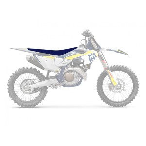 Funda de asiento BLACKBIRD Pyramid azul - Husqvarna FC-TC