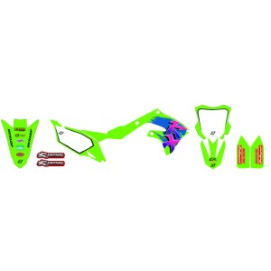 Kit adhesivos Retro BLACKBIRD - Kawasaki KX125/250