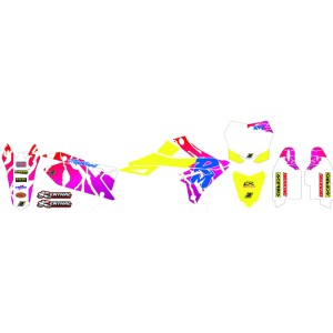 Kit adhesivos Retro BLACKBIRD - Suzuki RMZ 250/450