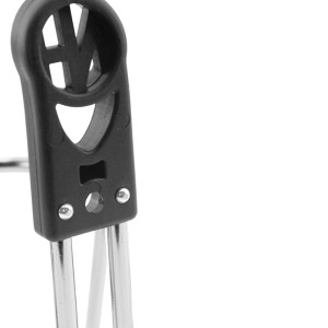 Portabidon Alu. Plata Ø6mm SIN TORNILLOS